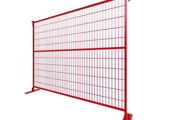 Canada Tijdelijk hek 6x8ft laagkoolstofstaal constructie barrière