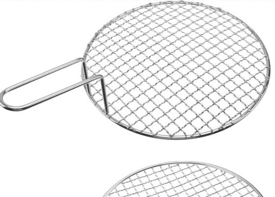 Gecrimpde metalen barbecue grill mesh bedekte rand voor bbq grill rack