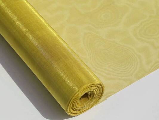 60 Mesh 0,5m-1m Breedte Messingdraad Mesh Voor architectuur, industrie, chemische gebieden