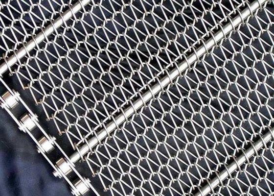 2.8mm tot 40mm Spiraal Evenwichtige WeefselTransportband 304 Roestvrij staal