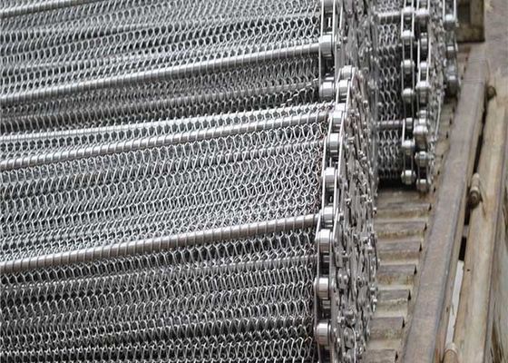 2.8mm tot 40mm Spiraal Evenwichtige WeefselTransportband 304 Roestvrij staal