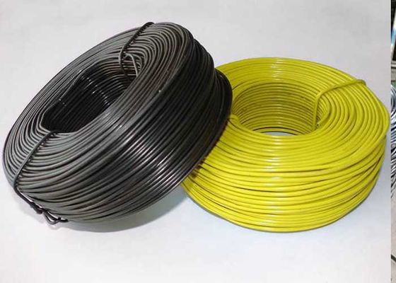 Geelgroene pvc Met een laag bedekte Gi Draad 4mm Plastiek Met een laag bedekte Staaldraad