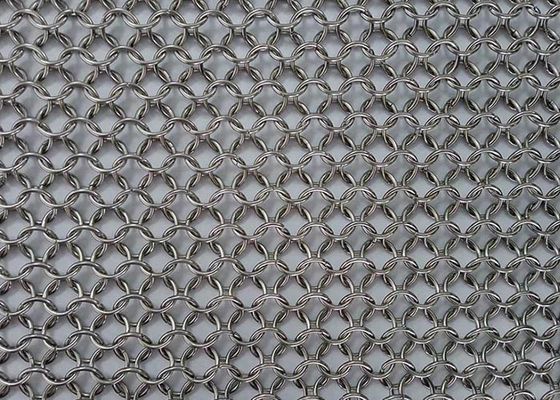 De Ring van de kettingsvlecht, Chainmail-Gordijn, Ring Metal Curtain For Building-Buitenkant en Binnenhuisarchitectuur
