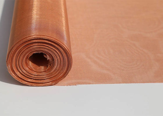 10m100m het Metaalnetwerk van Mesh Screen Plain Weave Copper van de Koperdraad