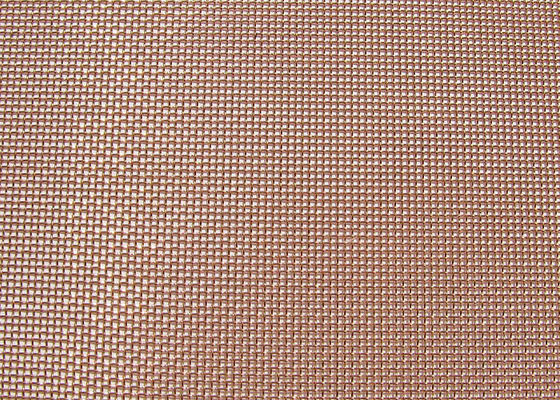 10m100m het Metaalnetwerk van Mesh Screen Plain Weave Copper van de Koperdraad