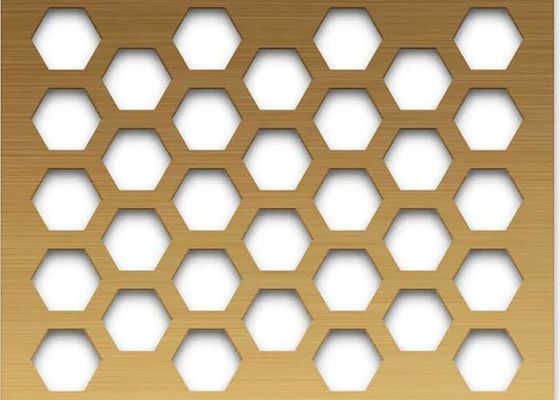 Geperforeerde Messingsbladen Corrosiebestendig, Duurzaam en Esthetisch voor Architectuur en Decoratie