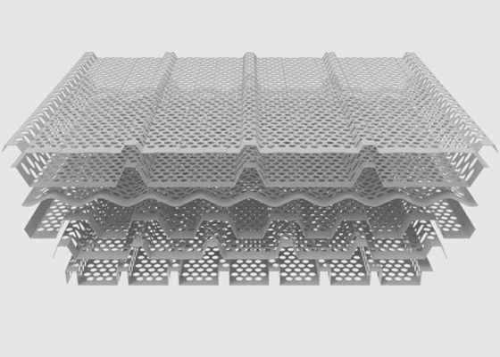 De golf Geperforeerde Metaalcomités pasten Willekeurige Patronen voor Architecturale Metaalcomités aan