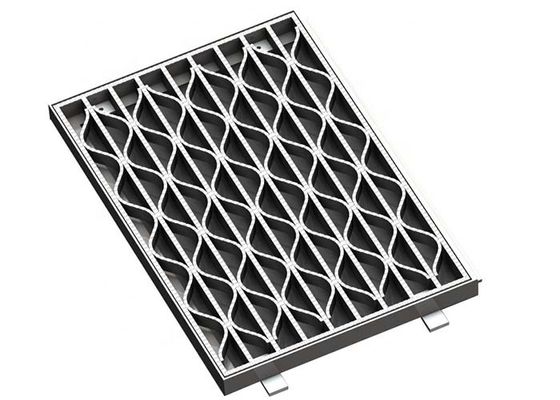 Vastgenagelde Grating heeft Hoge Ladingscapaciteit, Antislipoppervlakte voor Vloer, Gang, Treden, Brug, Dekking