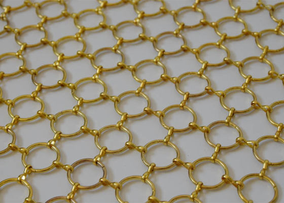 Messing en Koper Decoratief Ring Mesh Curtain Decorates Your Room en Bureau