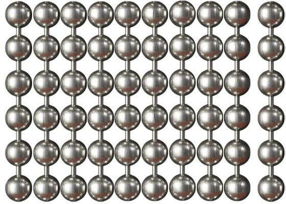 Roestvrijstalen metalen kralengordijn 2mm-12mm diameter voor ruimtedeler