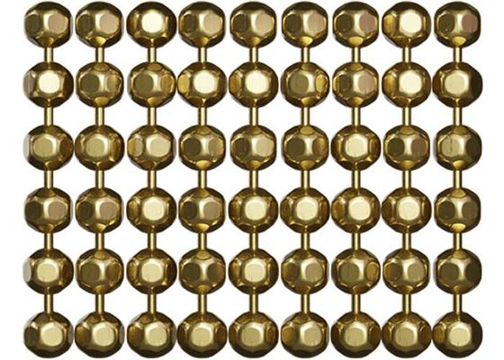 Roestvrijstalen metalen kralengordijn 2mm-12mm diameter voor ruimtedeler