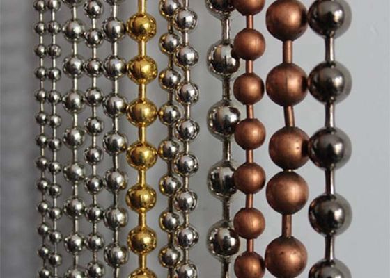 Roestvrijstalen metalen kralengordijn 2mm-12mm diameter voor ruimtedeler