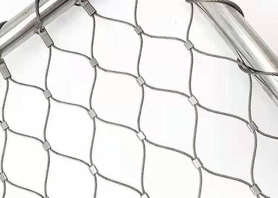 Architecturale Kabel Mesh For Building Facade, het Omheinen Vullernetwerk, het Schermen, Dierentuinnetwerk, de Veiligheid van de Helikopterdekperimeter het Opleveren
