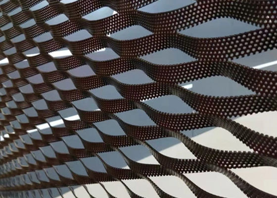 Geanodiseerd Aluminium Uitgebreid Metalen Mesh 10x20mm Hangend Plafond