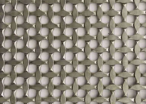 Antiek Messing Ss 1mm Geweven Draad Mesh Screen Crimped Voor Architecturale Projecten