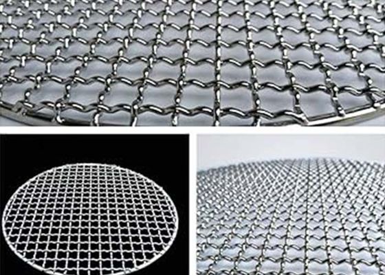 Gecrimpde metalen barbecue grill mesh bedekte rand voor bbq grill rack