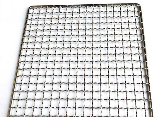 Gecrimpde metalen barbecue grill mesh bedekte rand voor bbq grill rack