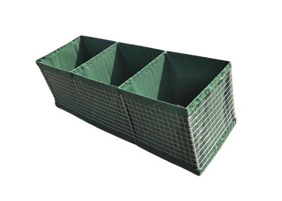 Beschermingsbastion 50 × 50 mm Gabion Barrier voor militaire verdediging en overstromingsbescherming