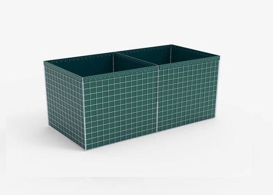 Beschermingsbastion 50 × 50 mm Gabion Barrier voor militaire verdediging en overstromingsbescherming
