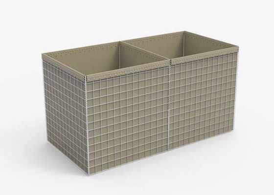 Beschermingsbastion 50 × 50 mm Gabion Barrier voor militaire verdediging en overstromingsbescherming