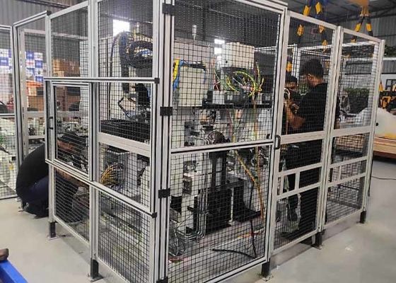 Bescherming van de machine Metalen draad hek Poedercoating van koolstofarm staal