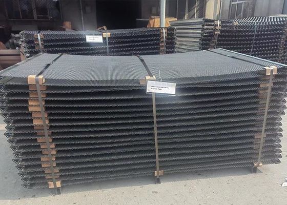 Geweven Vibrating Mining Screen Mesh Grootte 12,5 mm Dubbel gekrimpt