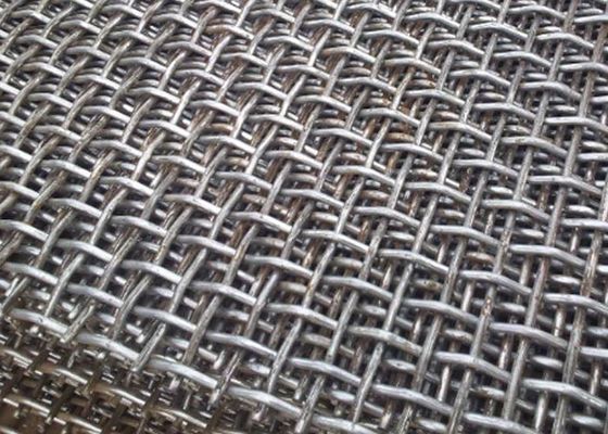 Geweven Vibrating Mining Screen Mesh Grootte 12,5 mm Dubbel gekrimpt