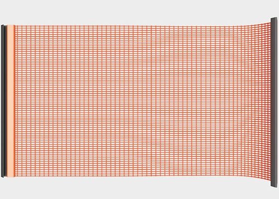 Rood gesloten gelast polyurethaan scherm met haak