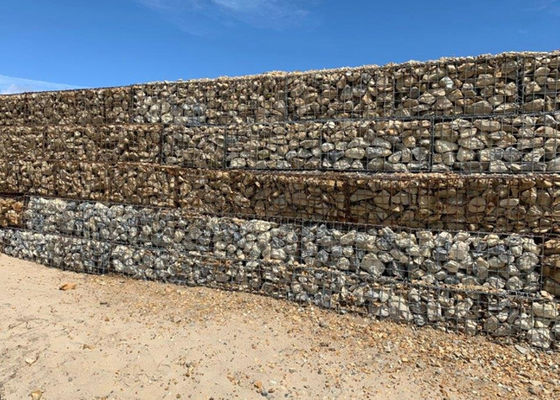 Triple Twist Hexagonale Geweven Mesh Stof Gabion manden Gewoon gevuld met natuurlijke steen Voor kanalen
