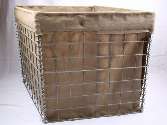 2" × 2" Mesh Opening Gabion Blast Wall 3 mm Draaddiameter Bescherm kogels bij militaire controle Zee overstroming