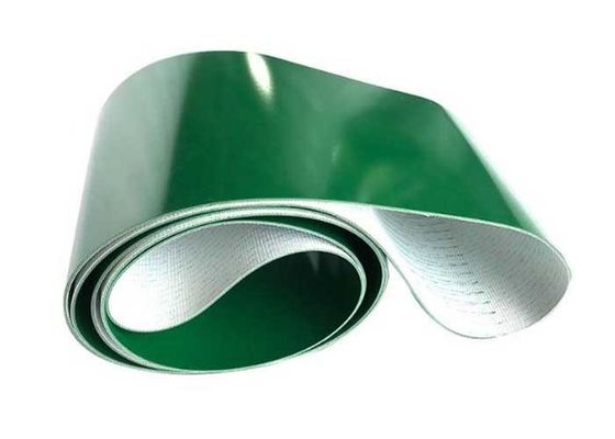 Groene PVC-transportbanddikte 2 - 13 mm