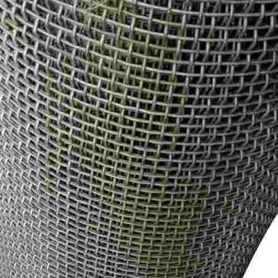 2.0mm Opening Hoog koolstofstaal Geweven draad Stof slijtagebestendige in de chemische industrie