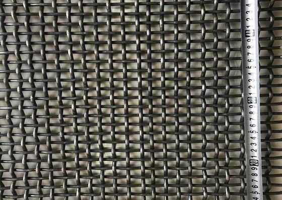 2.0mm Opening Hoog koolstofstaal Geweven draad Stof slijtagebestendige in de chemische industrie
