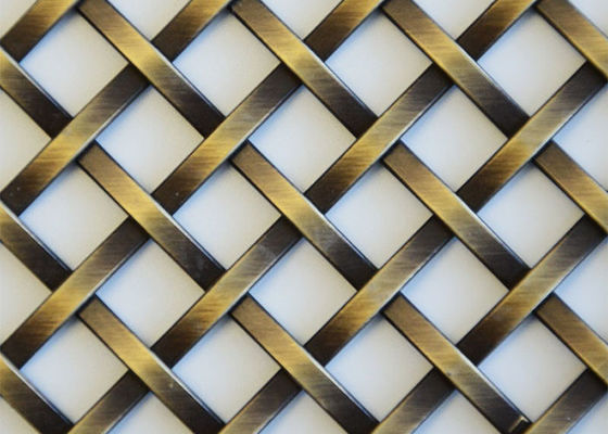 Bronzen metalen decoratiemateriaal architectonisch geweven draadnet
