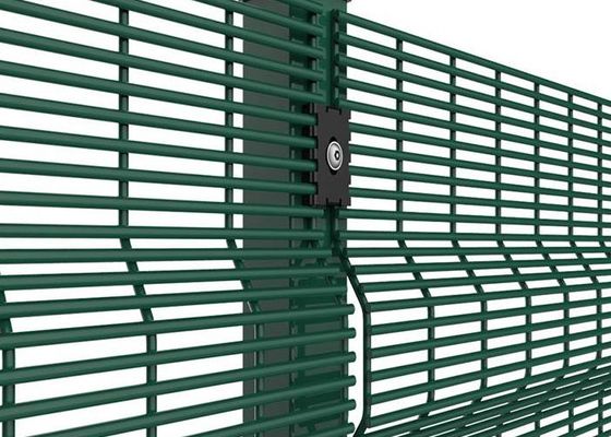 Zwart 358 anti-klim stijf gaas gegalvaniseerd hek voor hogere sterkte