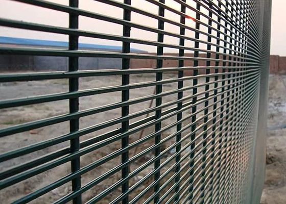 Zwart 358 anti-klim stijf gaas gegalvaniseerd hek voor hogere sterkte