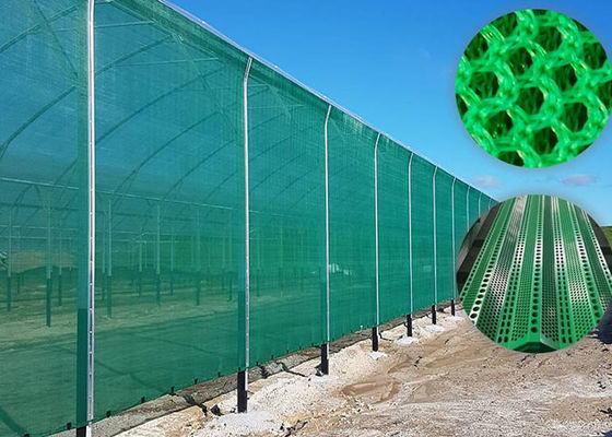 Groen roestvrij staal hek voor wind en stof blokkering