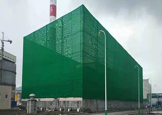 Groen roestvrij staal hek voor wind en stof blokkering
