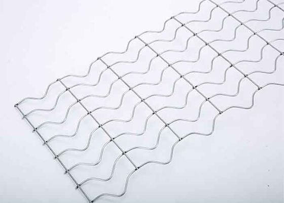 Gecrimped gegalvaniseerd betonnen gewicht coating Mesh 25,4 mm X 67 mm Mesh X 190,5 mm strips