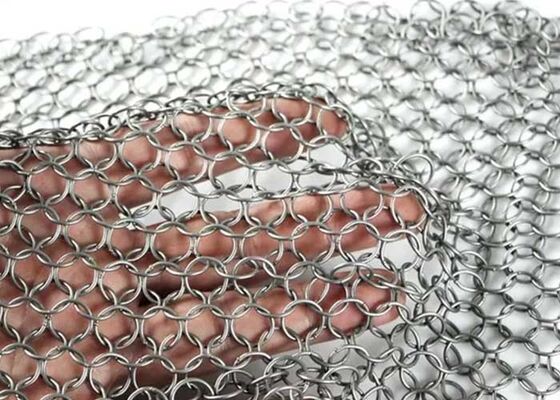 Gelast Gordijn van Ringen van Roestvrij Staal met een Draaddiameter van 2,5 mm, Architectonisch Gevel Decoratief Gaas voor Buitenbekleding