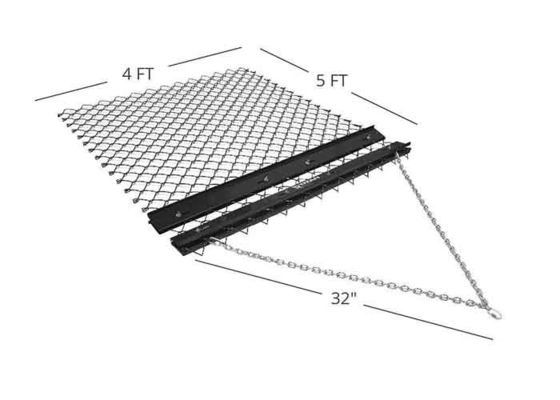 Gegalvaniseerde ketenverbinding hek sleepmat 48x60 voor bal diamanten