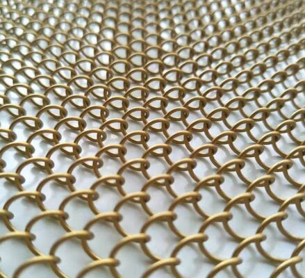 1.0mm Draad Aluminium Draad Mesh Stof Decoratieve Ketting Link Draad Mesh Gordijn