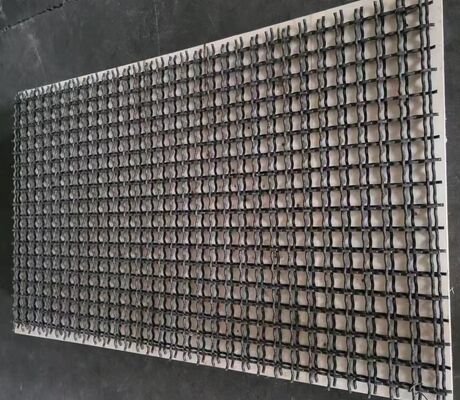 Antiverblindend geweven trilschermnetwerk 870x1500mm 40mm paneel met opening Nat kleverig erts